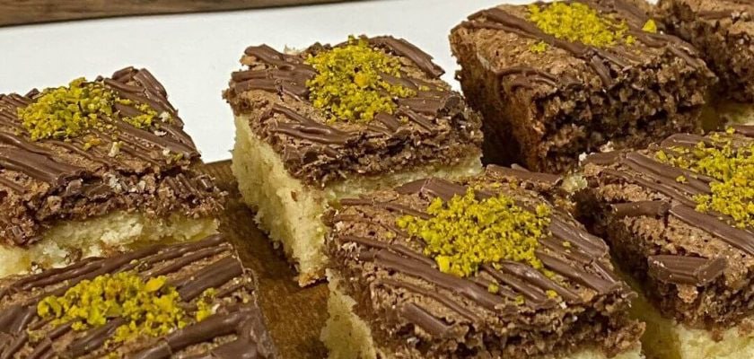 اسلایس مکرون گردویی