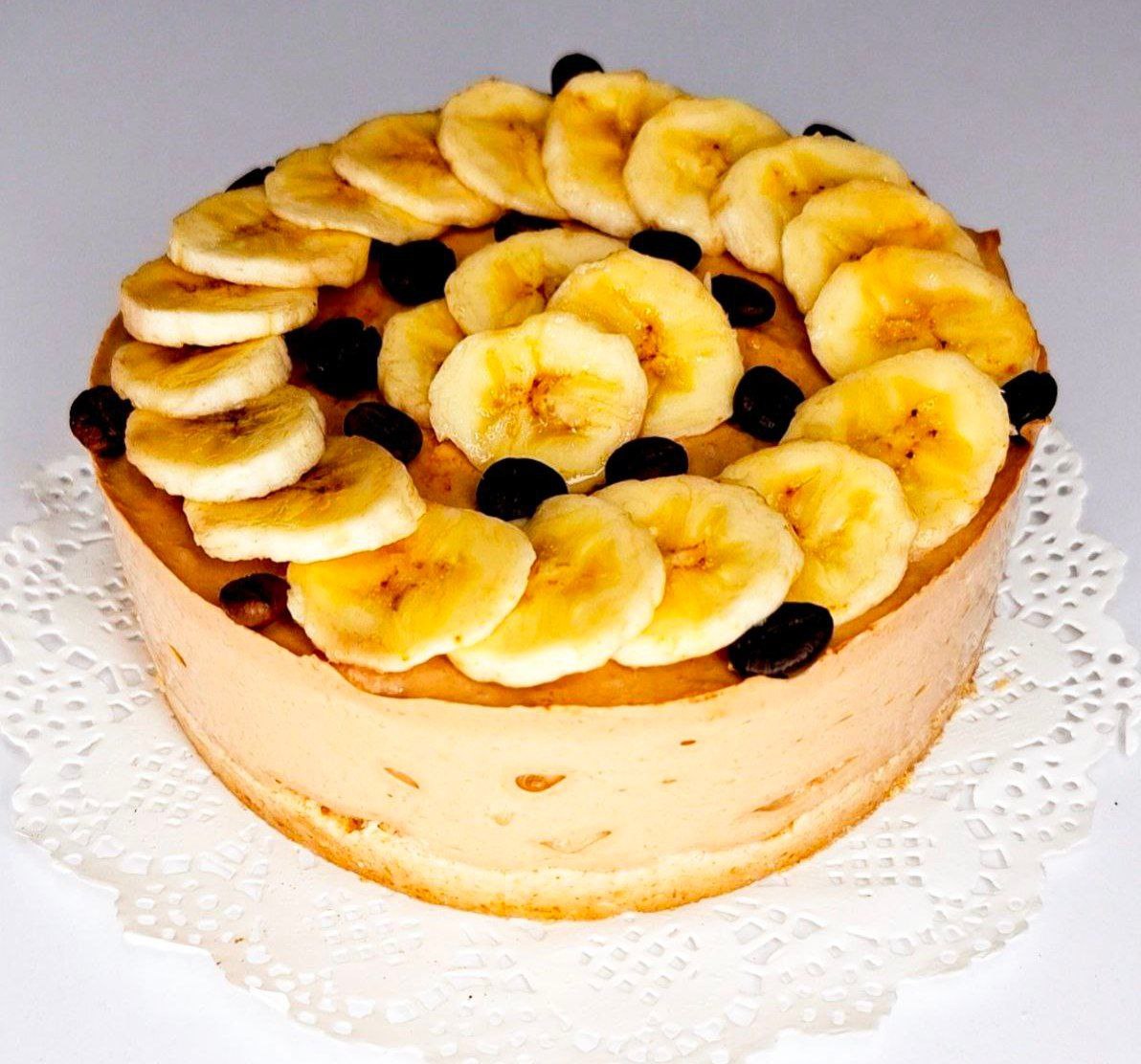 چیز کیک رژیمی موز و قهوه